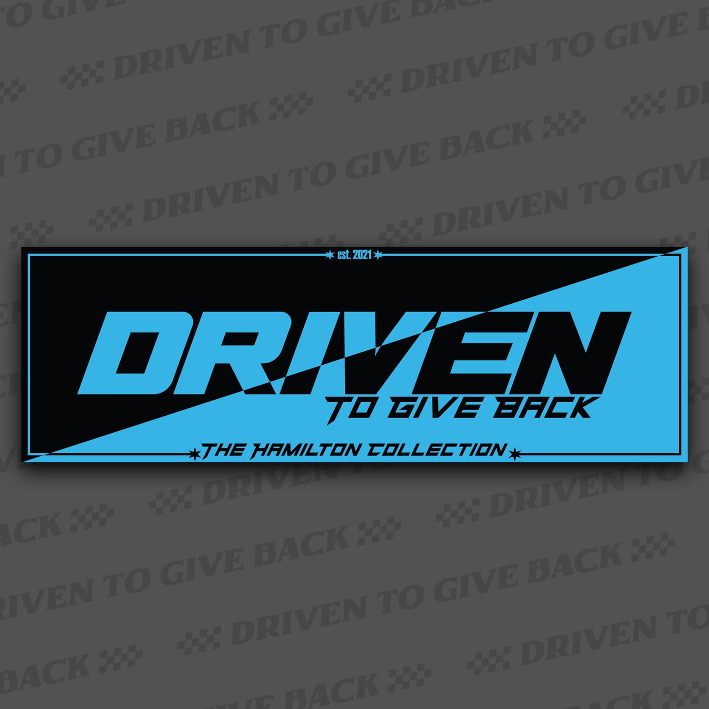 Driven to Give Back Sparkle Slap Sticker