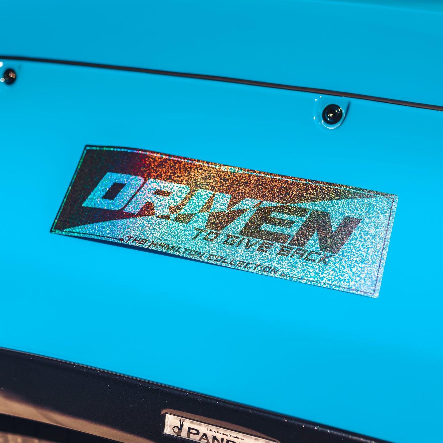 Driven to Give Back Sparkle Slap Sticker