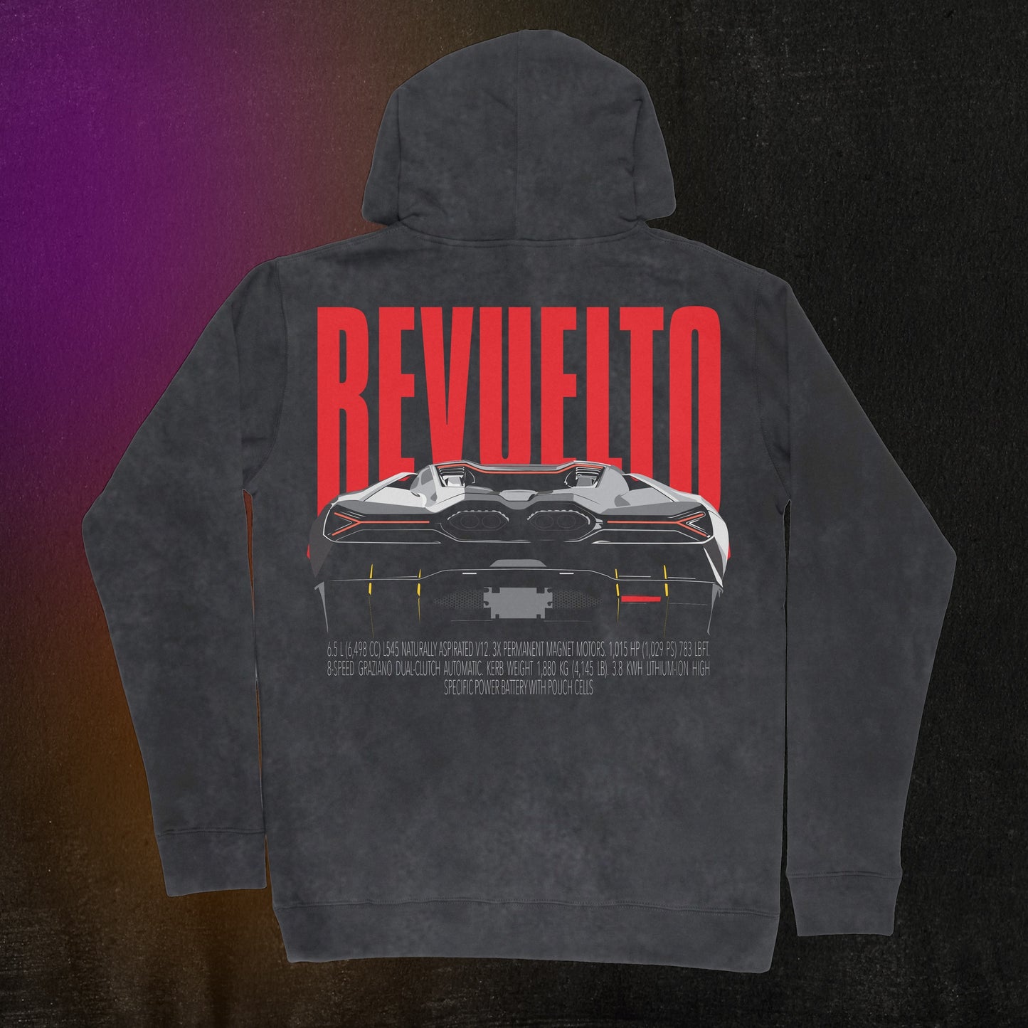 Revuelto Revenge - Distressed Black Hoodie