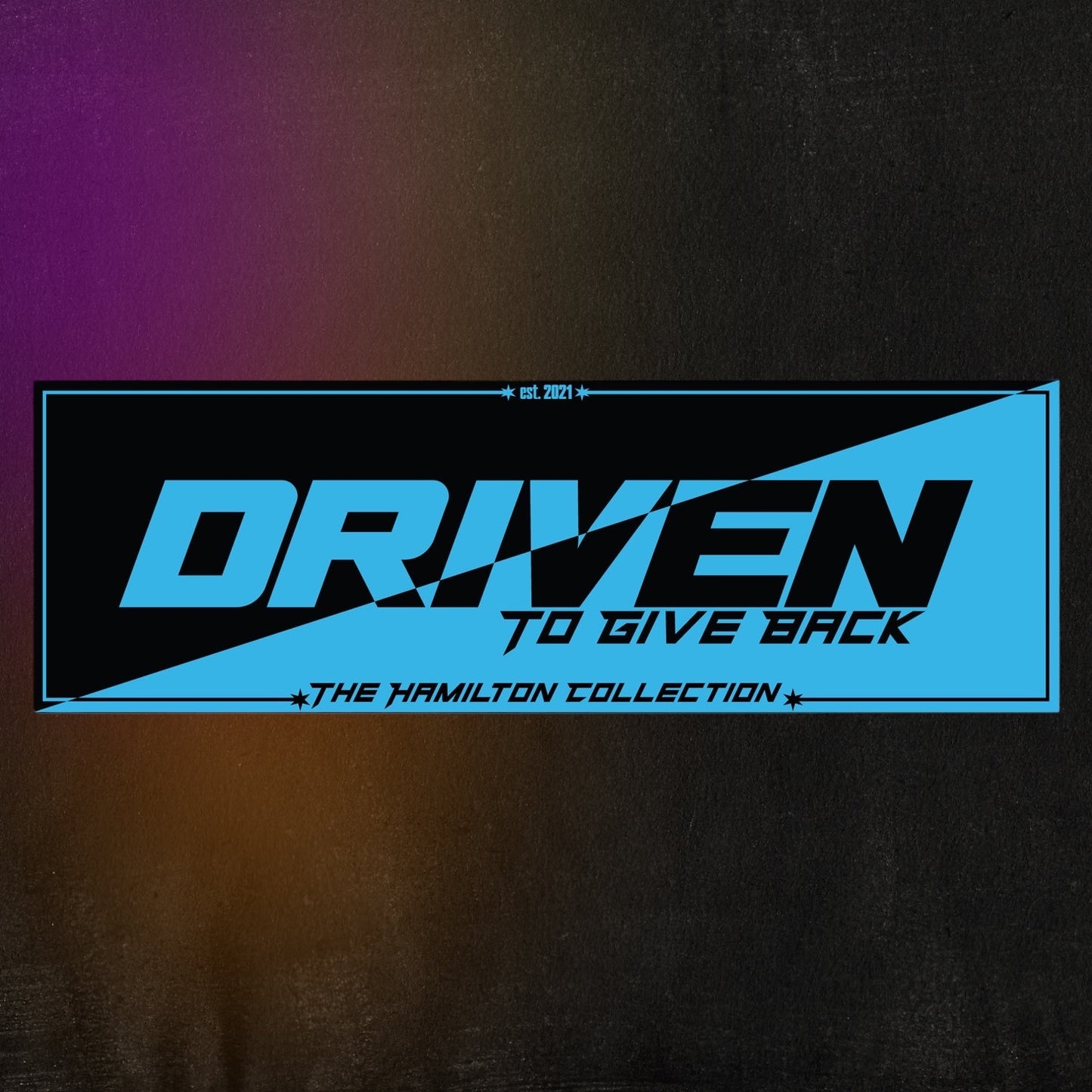 Driven to Give Back Sparkle Slap Sticker