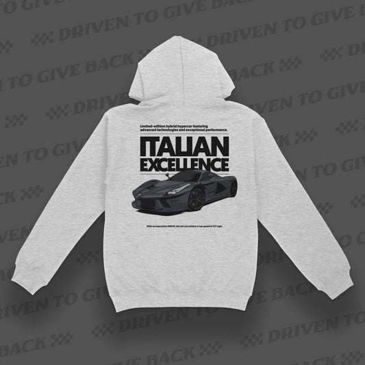 Italian Excellence - Silver Grey Hoodie